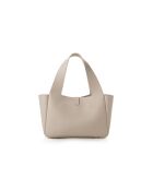 L'Aquila beige leren draagtas - 33x15x22 cm