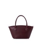 Borsa a mano in pelle Marsala bordeaux - 36x12x19 cm