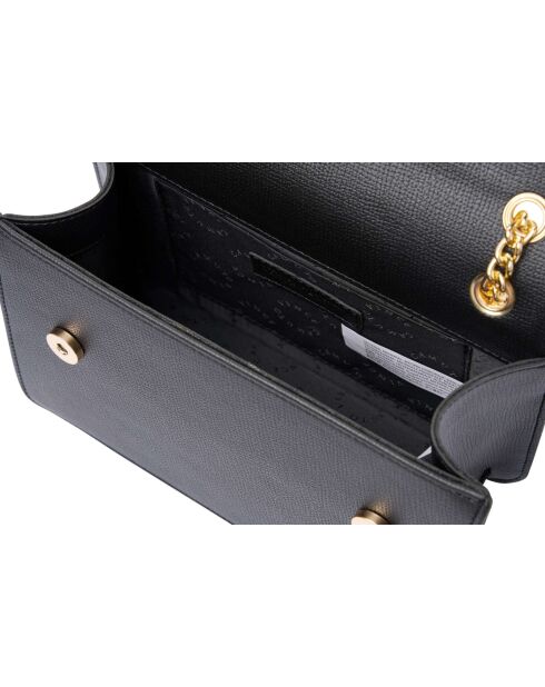 Bandolera de piel Lanciano negra - 25x9x16 cm