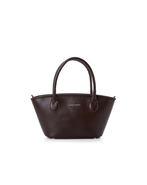 Sac à main en cuir Marsala marron - 36x12x19 cm