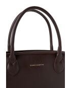 Sac à main en cuir Marsala marron - 36x12x19 cm