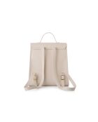 Mochila de piel Gela blanca - 29x11x32 cm