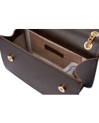 Bandolera de piel Lanciano marrón - 25x9x16 cm