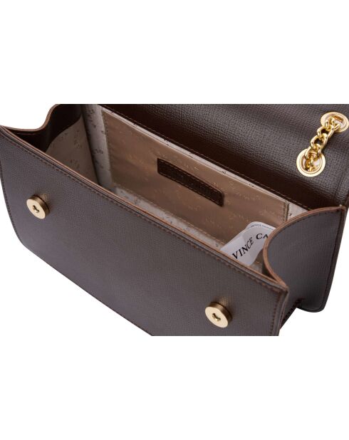 Bandolera de piel Lanciano marrón - 25x9x16 cm