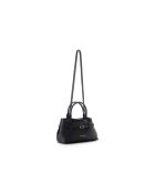 Bolso Vittoria Mini de piel negra - 29x18,5x14 cm