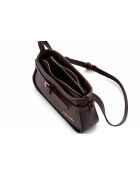 Bandolera de piel Atri marrón - 25x6,5x14 cm