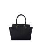 Sac à main en cuir Andria noir - 32x14x27 cm