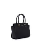 Sac à main en cuir Andria noir - 32x14x27 cm