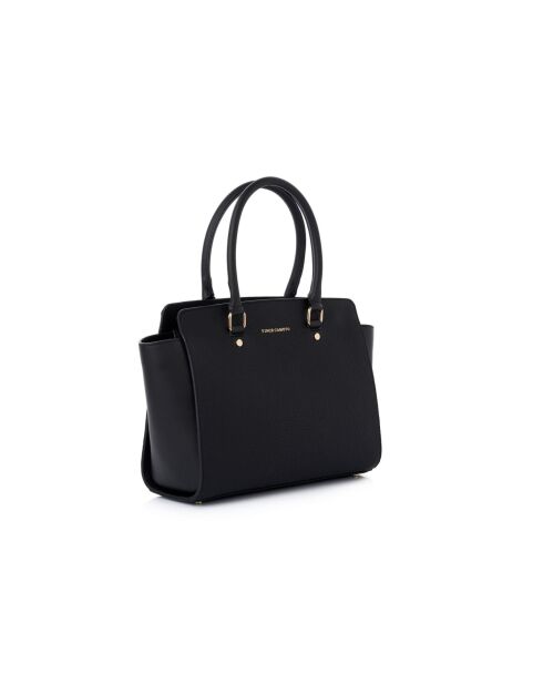 Sac à main en cuir Andria noir - 32x14x27 cm