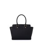 Sac à main en cuir Andria noir - 32x14x27 cm