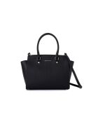 Sac à main en cuir Andria noir - 32x14x27 cm
