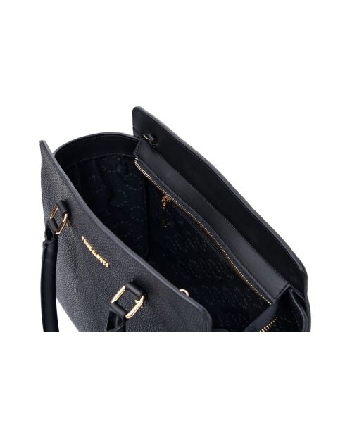 Sac à main en cuir Andria noir - 32x14x27 cm