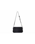 Bandolera de piel Atri negra - 25x6,5x14 cm