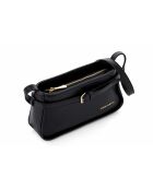 Bandolera de piel Atri negra - 25x6,5x14 cm
