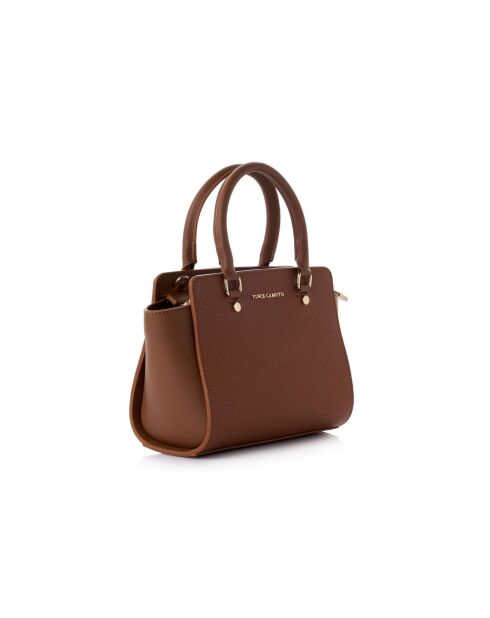 Mini-sac en cuir Andria tanné - 28x11x18 cm
