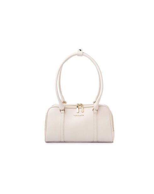 Sac bandoulière en cuir Forli blanc - 32x6x11 cm