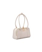 Sac bandoulière en cuir Forli blanc - 32x6x11 cm