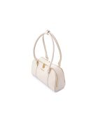 Sac bandoulière en cuir Forli blanc - 32x6x11 cm
