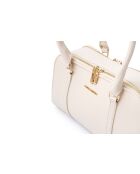 Sac bandoulière en cuir Forli blanc - 32x6x11 cm