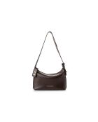 Bolso de hombro Novara de piel marrón - 24x10x16 cm