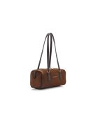 Bandolera de piel Treviso gamuza marrón - 30x13x13 cm