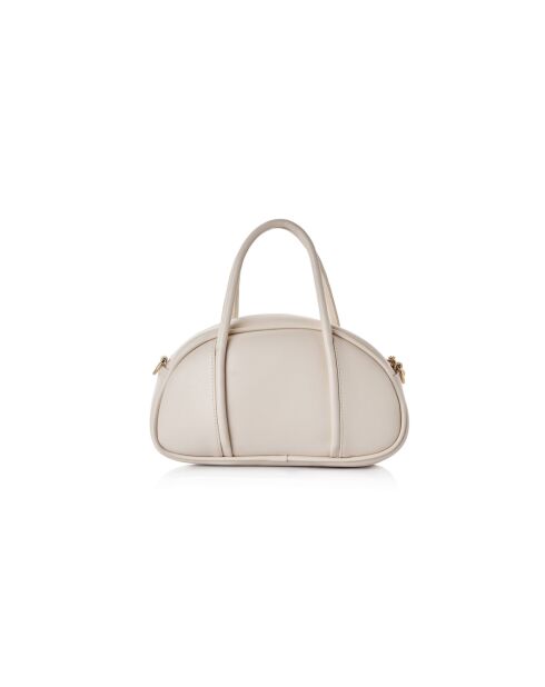 Sac à main en cuir Asti crème - 27x8x15 cm