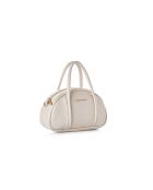 Bolso de mano Asti de piel crema - 27x8x15 cm