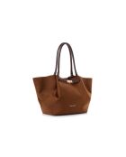 Bolso de piel Prato gamuza marrón gamuza - 52x13x27 cm