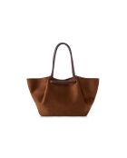 Bolso de piel Prato gamuza marrón gamuza - 52x13x27 cm