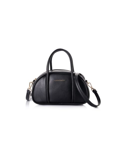 Sac à main en cuir Asti noir - 27x8x15 cm