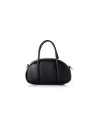 Sac à main en cuir Asti noir - 27x8x15 cm