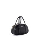 Sac à main en cuir Asti noir - 27x8x15 cm