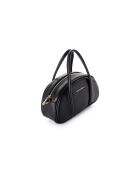 Sac à main en cuir Asti noir - 27x8x15 cm