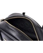Sac à main en cuir Asti noir - 27x8x15 cm