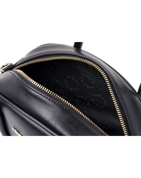 Sac à main en cuir Asti noir - 27x8x15 cm