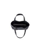 Bolso Monza de piel negra - 35x12x20 cm