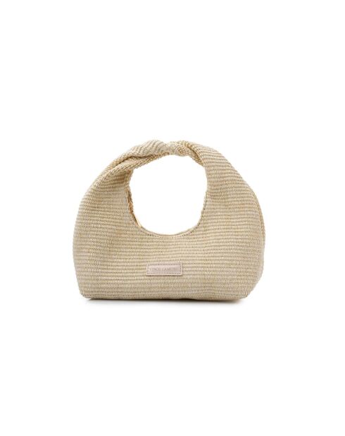 Sac à main en cuir Scala crème - 27x12x26 cm