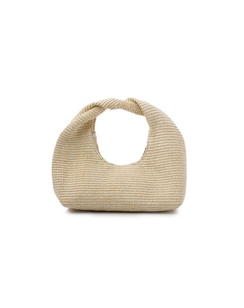 Sac à main en cuir Scala crème - 27x12x26 cm