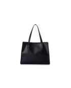 Sac bandoulière en cuir Piacenza noir - 36x12x27 cm