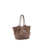 Bolso de piel Prato marrón claro - 52x13x27 cm