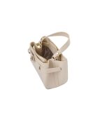 Borsa a mano in pelle crema Lecce - 20x11x15 cm