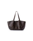 Bandolera de piel Foggia marrón - 48x12x25 cm