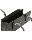 Bandolera Barletta de piel verde oscuro - 30x9x19 cm