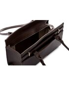 Bandolera de piel Viterbo marrón - 33x12x20 cm