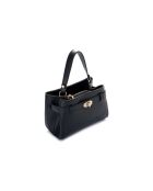 Borsa a mano Lecce in pelle nera - 20x11x15 cm