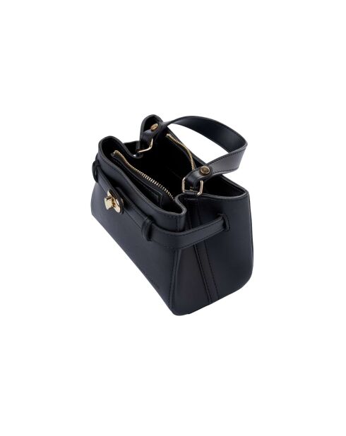 Borsa a mano Lecce in pelle nera - 20x11x15 cm