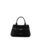 Bolso Vittoria Mini de piel de gamuza negra - 29x18,5x14 cm