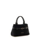 Bolso Vittoria Mini de piel de gamuza negra - 29x18,5x14 cm