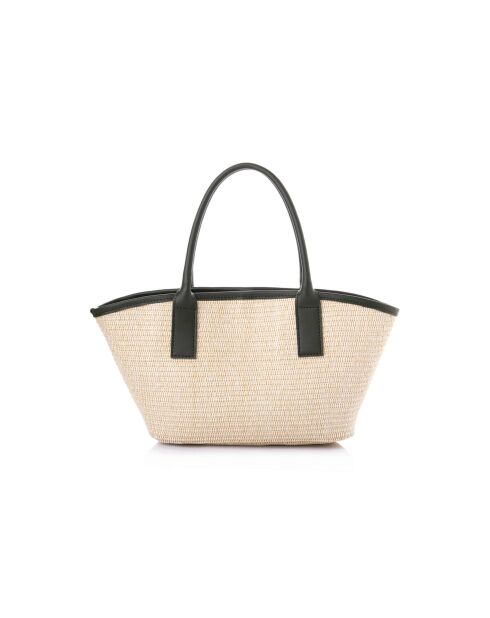 Sac à main en cuir Amalfi vert foncé - 38x12x19 cm