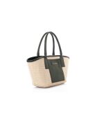 Sac à main en cuir Amalfi vert foncé - 38x12x19 cm